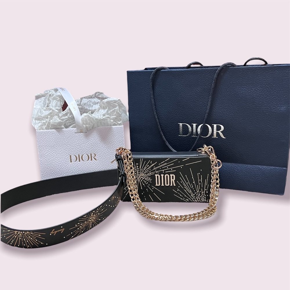 ❤️ Dior upcrafted cosmetic pouch to crossbody handbag **RARE**